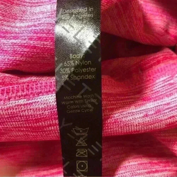 Pink Barbell Women’s Fuchsia and Purple Ombre Athletic Leggings size Large NWT - Picture 9 of 12